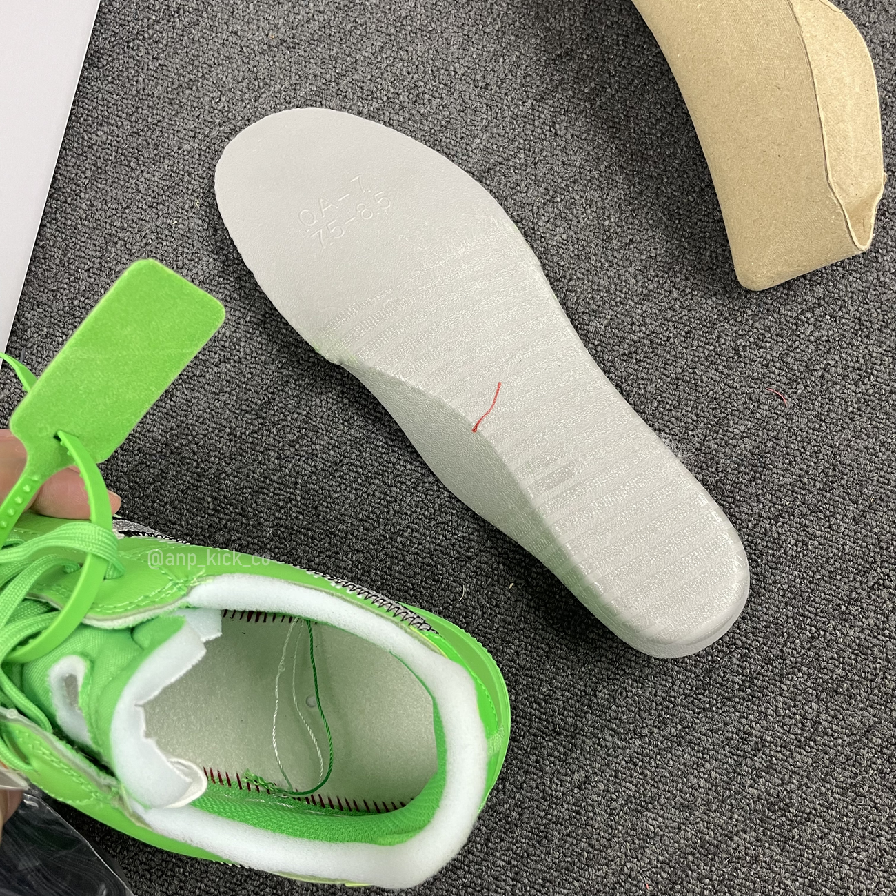 Off White Nike Air Force 1 Low Light Green (10) - newkick.org